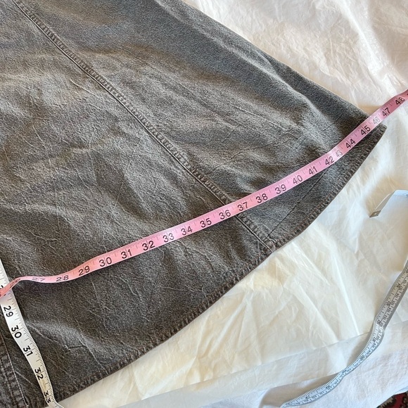 Lilia Smitty Vintage 90s Western Denim Swing Skirt M Gray - Picture 9 of 11